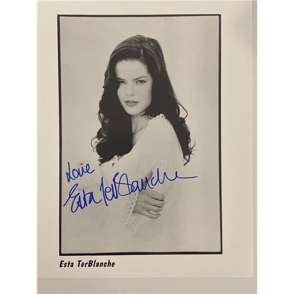All My Children Esta TerBlanche signed photo