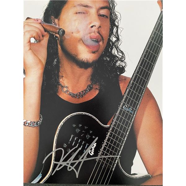 Metallica Kirk Hammett signed photo