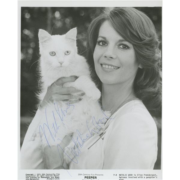 Natalie Wood signed "Peeper" movie photo. GFA Authenticated