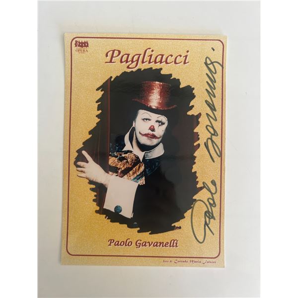 Opera Singer Paolo Gavanelli signed photo