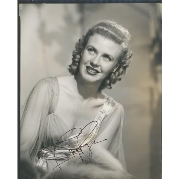Ginger Rogers signed photo. GFA Authenticated
