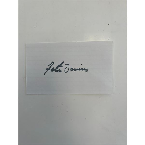Musician Fats Domino original signature