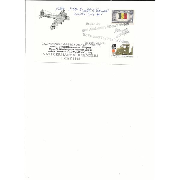 San Diego, CA - VE Day 50th Anniversary - Signed First Day Cover - 1995