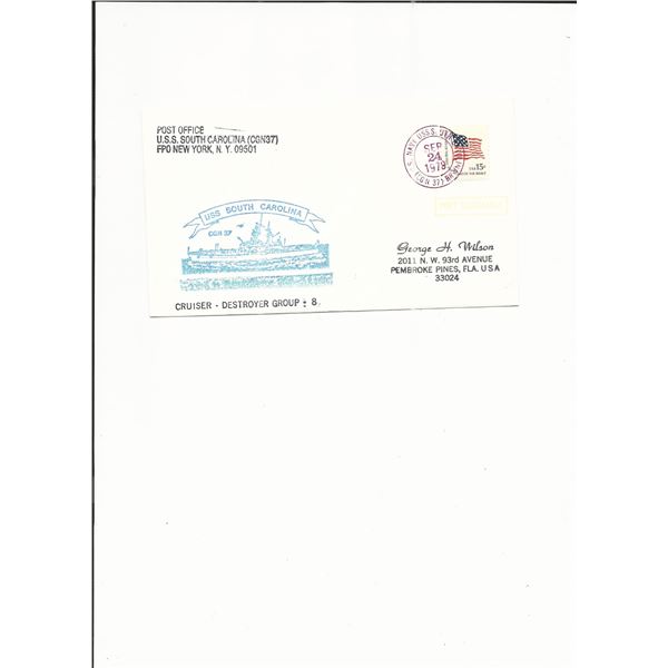 U.S.S. South Carolina - First Day Cover - 1979