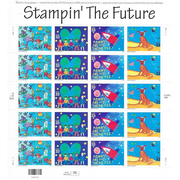 Stampin' The Future USA Stamp Sheet