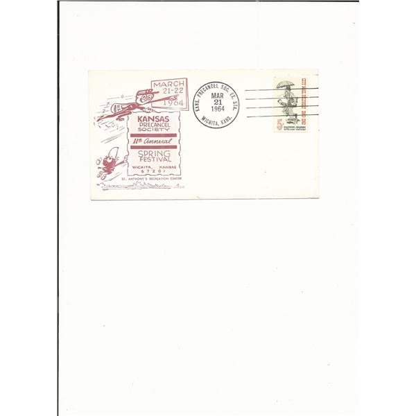 Kansas Precancel Society 11th Annual Spring Festival - Show Cover - 1964