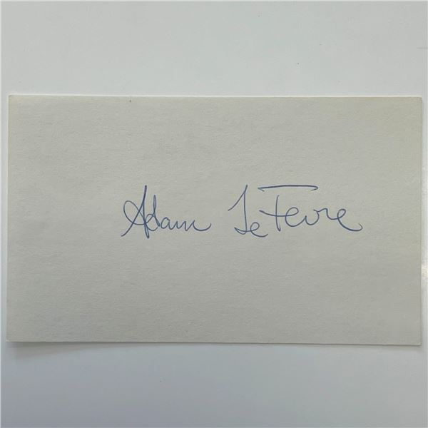 Adam LeFevre orignial signature