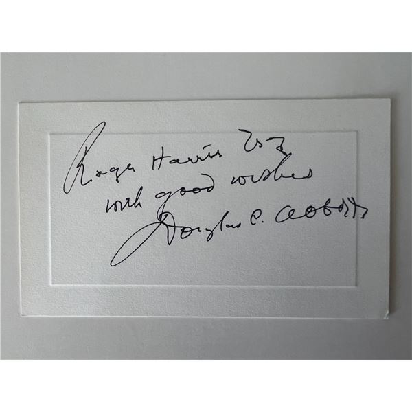 Douglas Abbott original signature