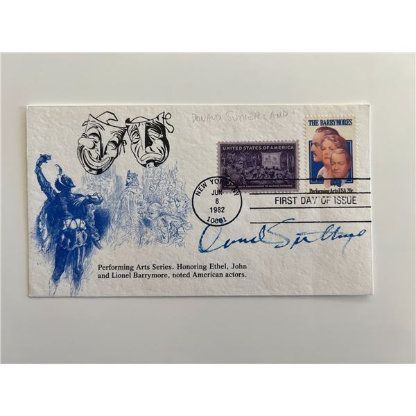 Donald Sutherland signed commemorative cover