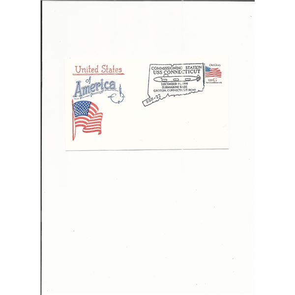 U.S.S. Connecticut - First Day Cover - Groton, CT - 1998