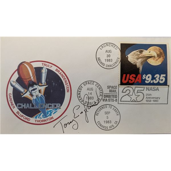 Anthony England Signed NASA 25th Anniversary Challenger First Day Cover