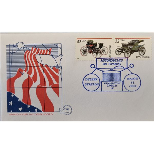 American First Day Cover Society - Automobiles On Stamps First Day Cover