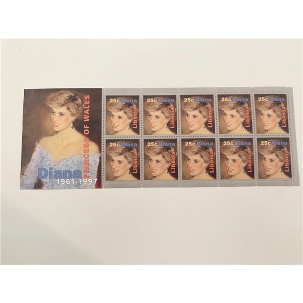 Liberia Diana Princess of Wales commemorative stamp set