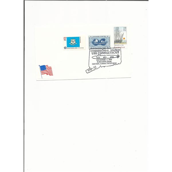 U.S.S. Connecticut SSN-22 - First Day Cover - Groton, CT - 1998