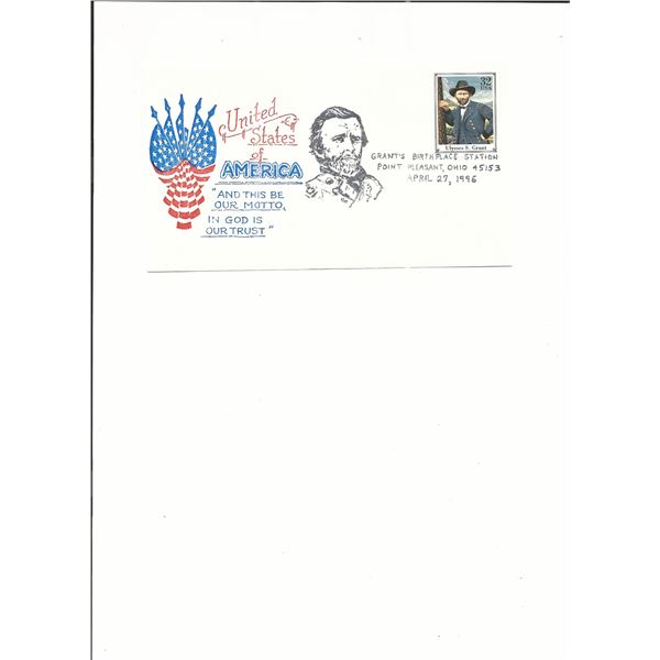 Point Pleasant, Ohio - First Day Cover -  Grant's Birthplace Station - 1996
