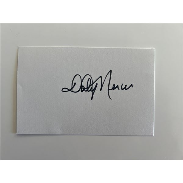 Dolly Mercer original signature