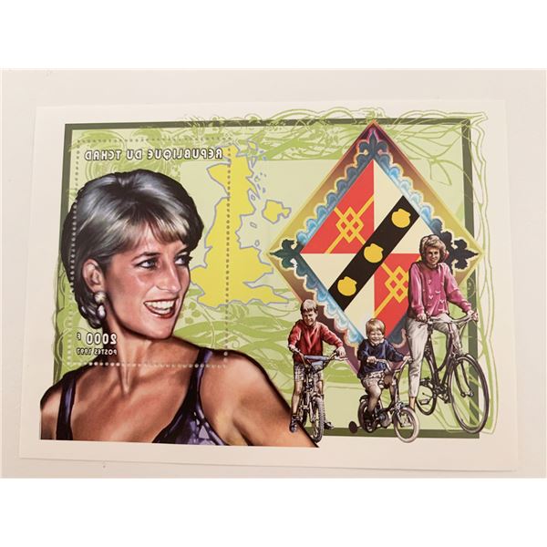 Republique Du Tchad Princess Diana commemorative stamp
