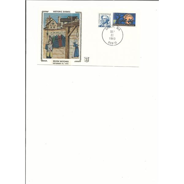 Salem, MA - Seven Witches - First Day Cover - 1980