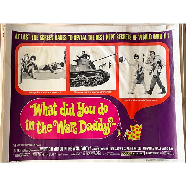 What Did You Do in the War, Daddy? 1966 vintage movie poster