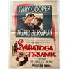 Image 1 : Saratoga Trunk vintage movie poster
