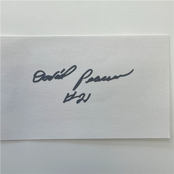Racing Driver David Pearson original signature