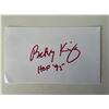 Image 1 : Golf HOF Bobby King original signature