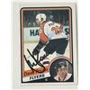 Image 1 : Philadelphia Flyers Dave Poulin 1984 Topps #120 signed trading card