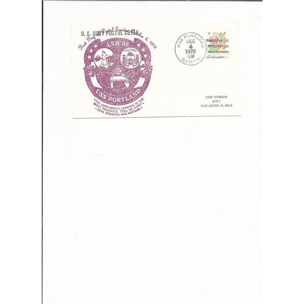 U.S.S. Portland - U.S. Navy First Day Cover - 1978
