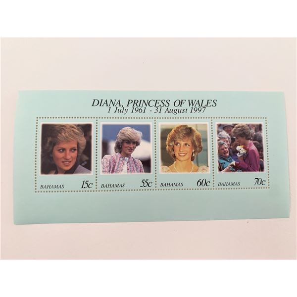 Bahamas Diana Princess of Wales commemorative stamp set