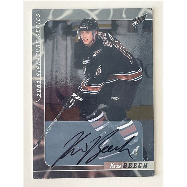 Kris Beech signed autograph card