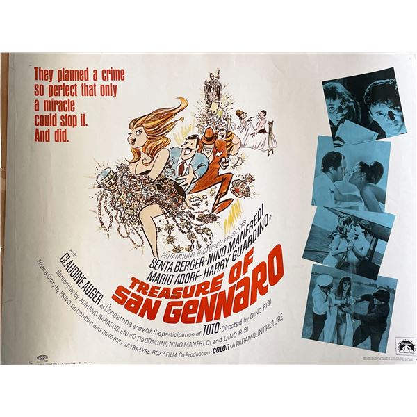 Treasure of San Gennaro 1966 vintage movie poster