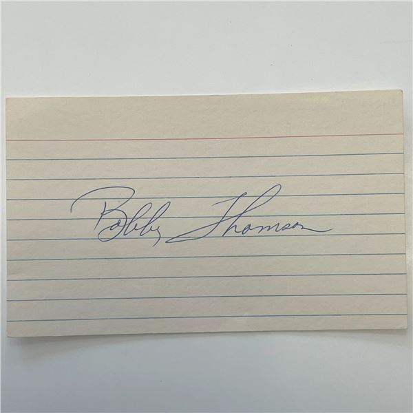 Bobby Thomson original signature