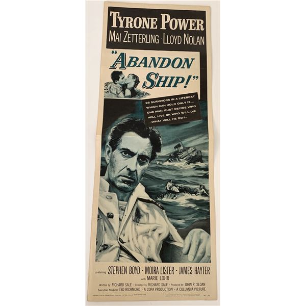 Abandon Ship vintage movie poster