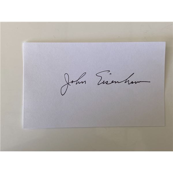 John Eisenhower original signature