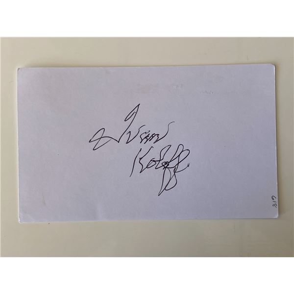 Wrestler Ivan Koloff original signature