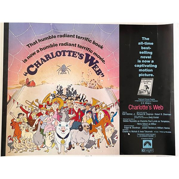 Charlotte's Web 1973 vintage movie poster