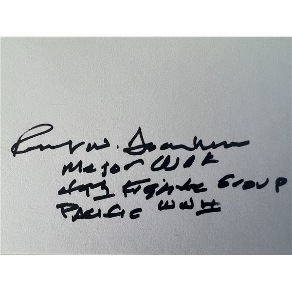 WWII Robert W. Aschenbrener  original signature