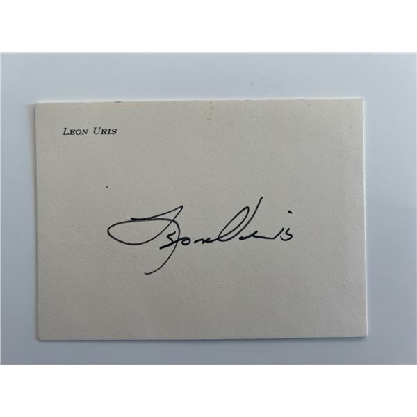 Leon Uris original signature