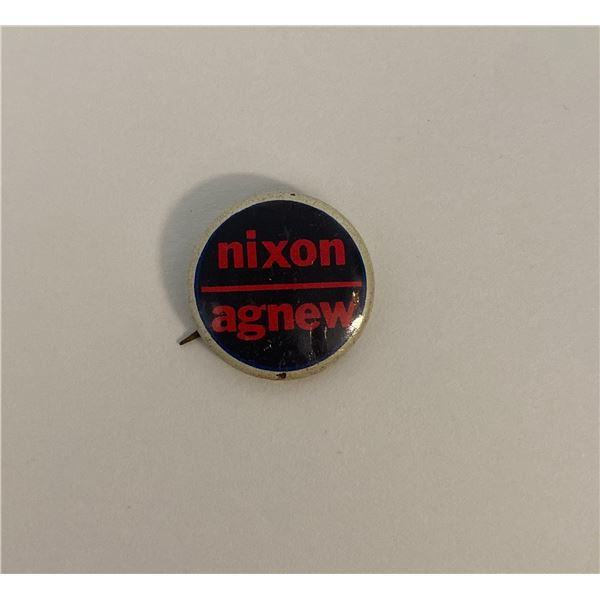 Nixon-Agnew vintage campaign pin