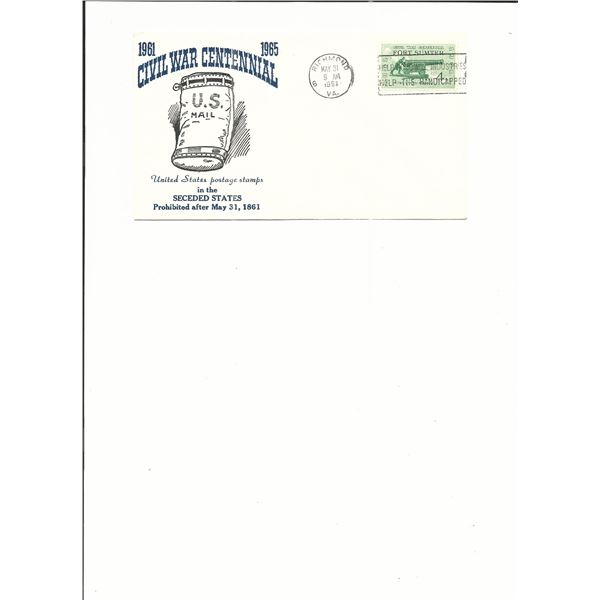 Richmond, VA - First Day Cover - Civil War Centennial - 1961