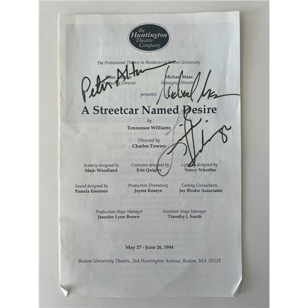 Michael Maso and Peter Atman signed program page