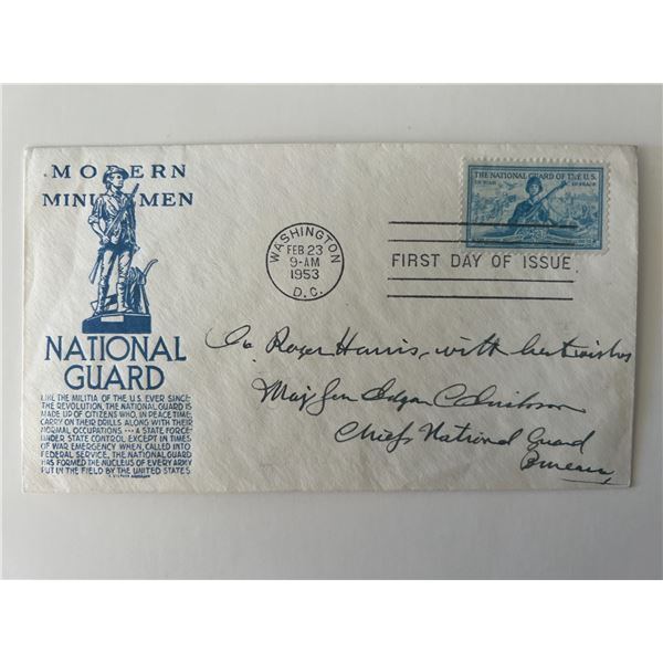 Major General Edgar C. Erickson signed commemorative cover