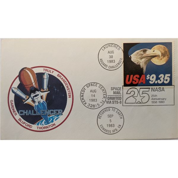 Truly Brandenstein NASA 25th Anniversary Challenger First Day Cover