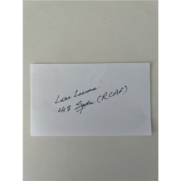 RCAF pilot original signature