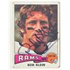 Image 1 : Los Angeles Rams Bob Klein 1975 Topps #148 signed trading card