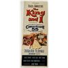 Image 1 : The King and I vintage movie poster