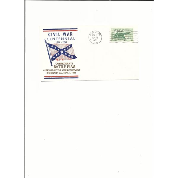 Richmond, VA - First Day Cover - Civil War Centennial - 1961