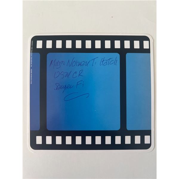 U.S. Marine Corps Norman Hatch signed card