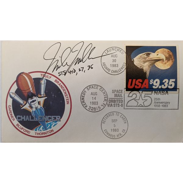 Richard "Mike" Mullane Signed NASA 25th Anniversary Challenger First Day Cover