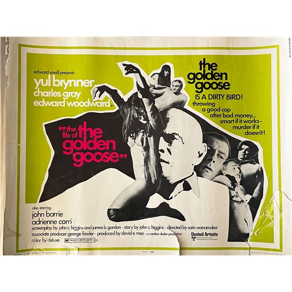 The File of the Golden Goose 1969 vintage movie poster